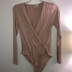 Blush long sleeve bodysuit